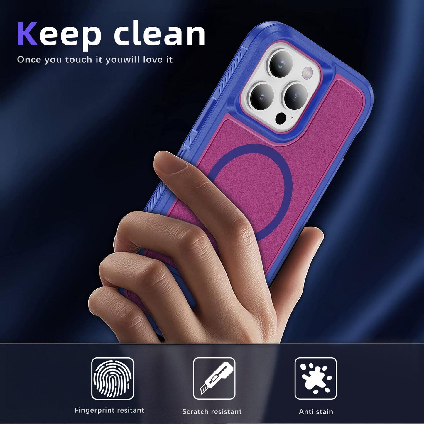 Frosted Matte Surface Kickstand Case For iPhone 16 15 14 13 12 11 PRO MAX C55 - LeatherWalletCase
