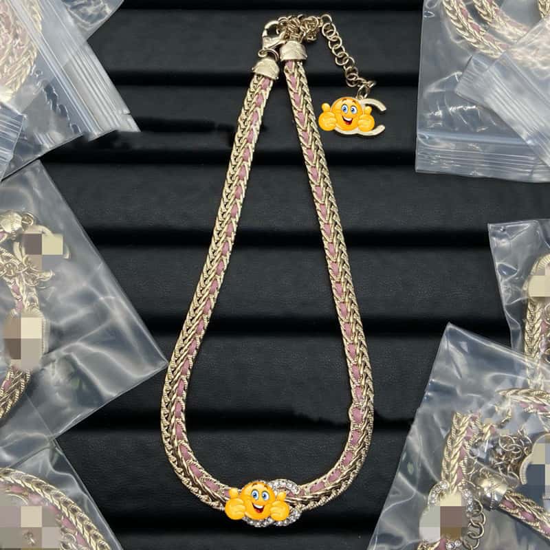 Inspired High Quality Necklace Luxury CC style Wedding Necklace Best gift N1 - Leather Wallet Case
