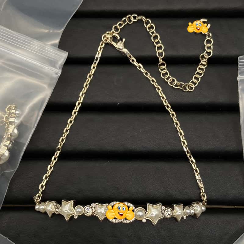 Inspired High Quality Necklace Luxury CC style Wedding Necklace Best gift N12 - Leather Wallet Case