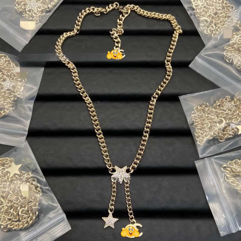 Inspired High Quality Necklace Luxury CC style Wedding Necklace Best gift N2 - Leather Wallet Case
