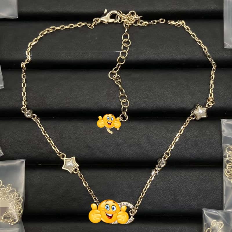 Inspired High Quality Necklace Luxury CC style Wedding Necklace Best gift N4 - Leather Wallet Case