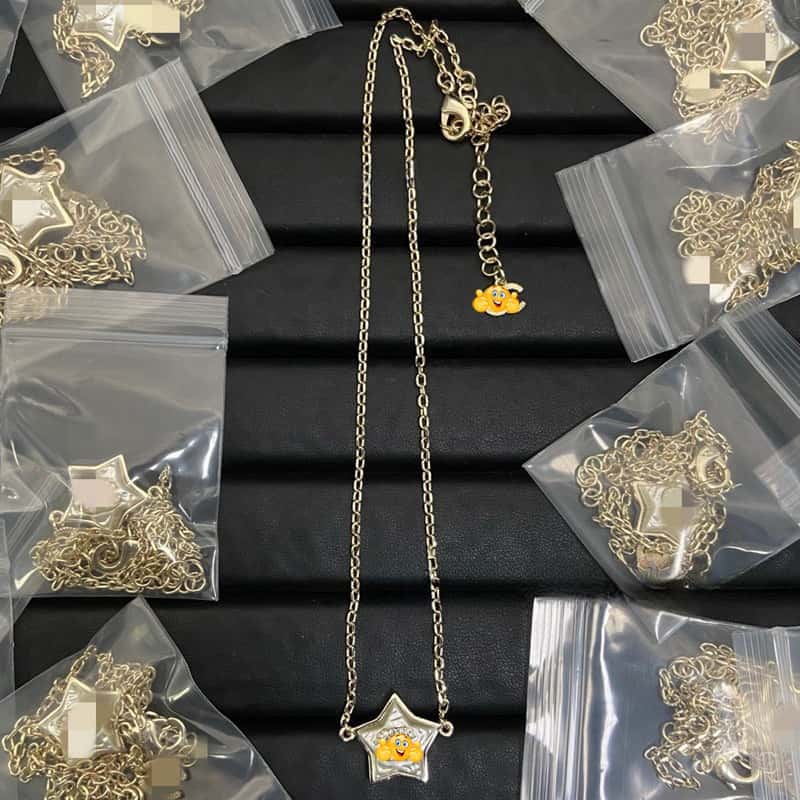 Inspired High Quality Necklace Luxury CC style Wedding Necklace Best gift N5 - Leather Wallet Case