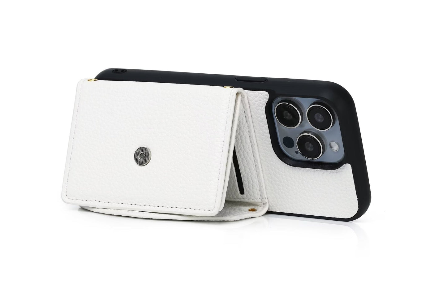 Multi Functional Leather Wallet Case For iPhone 16 15 14 13 12 11 PRO MAX C58 - LeatherWalletCase