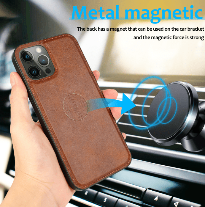 2 in 1 Folio Strap Wallet Case Magnetic For iPhone 16 15 14 13 12 11 PRO MAX A6 - LeatherWalletCase