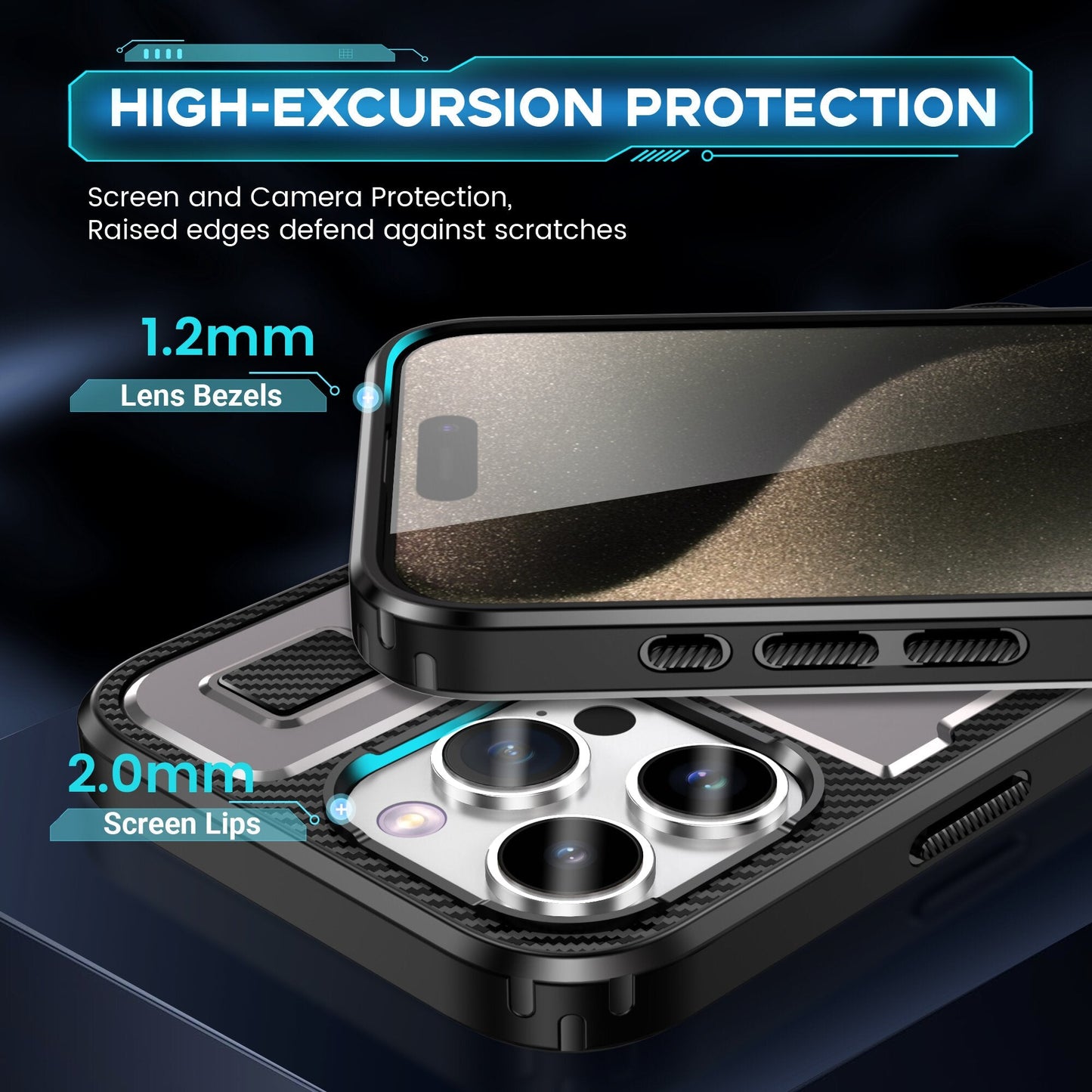 360 Rotatable Ring Kickstand TPU Case For iPhone 16 15 14 13 12 11 PRO MAX C49 - LeatherWalletCase