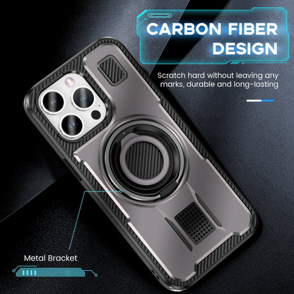 360 Rotatable Ring Kickstand TPU Case For iPhone 16 15 14 13 12 11 PRO MAX C49 - LeatherWalletCase
