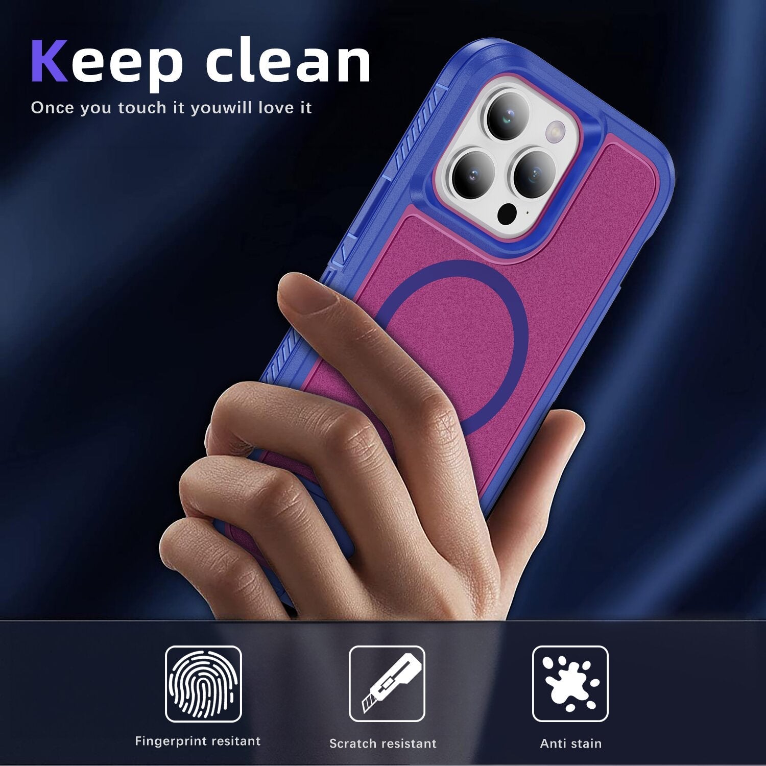 Frosted Matte Surface Kickstand Case For iPhone 16 15 14 13 12 11 PRO MAX C55 - LeatherWalletCase
