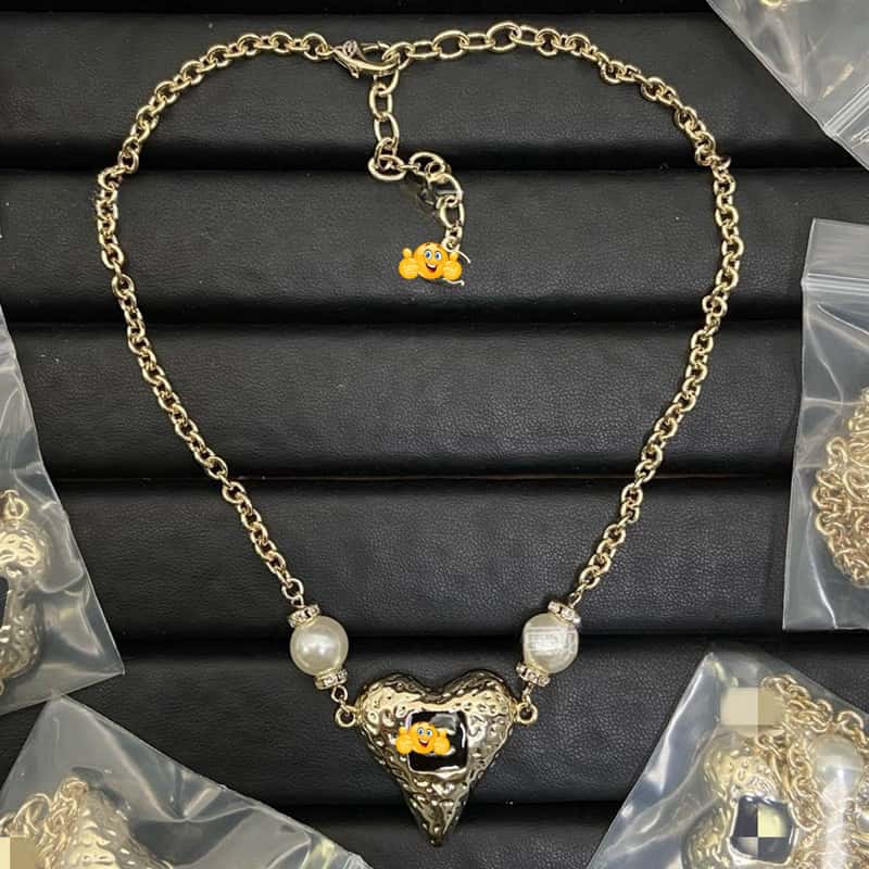 Inspired High Quality Necklace Luxury CC style Wedding Necklace Best gift N10 - Leather Wallet Case