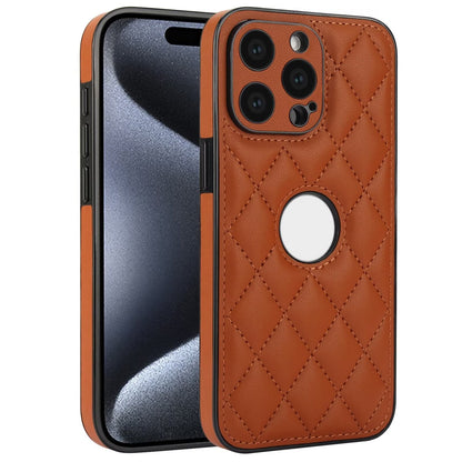 Luxury Quilted iPhone Case for iPhone 16 15 14 13 12 11 Pro Max Plus CC - 3 - LeatherWalletCase