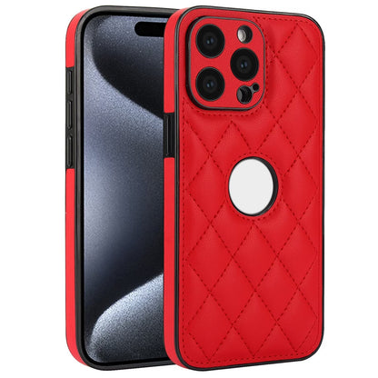 Luxury Quilted iPhone Case for iPhone 16 15 14 13 12 11 Pro Max Plus CC - 5 - LeatherWalletCase