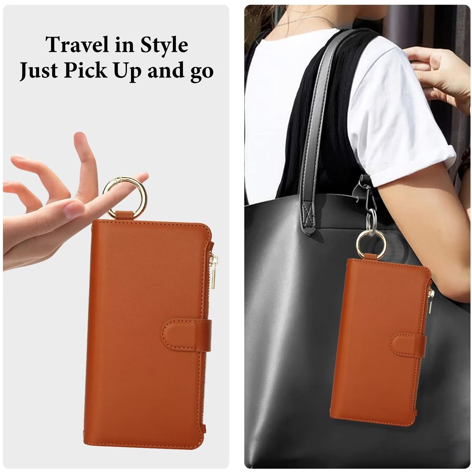 Multi Functional Wallet Case For Samsung Galaxy S24 S23 22 21 20 Ultra Plus G26 - LeatherWalletCase