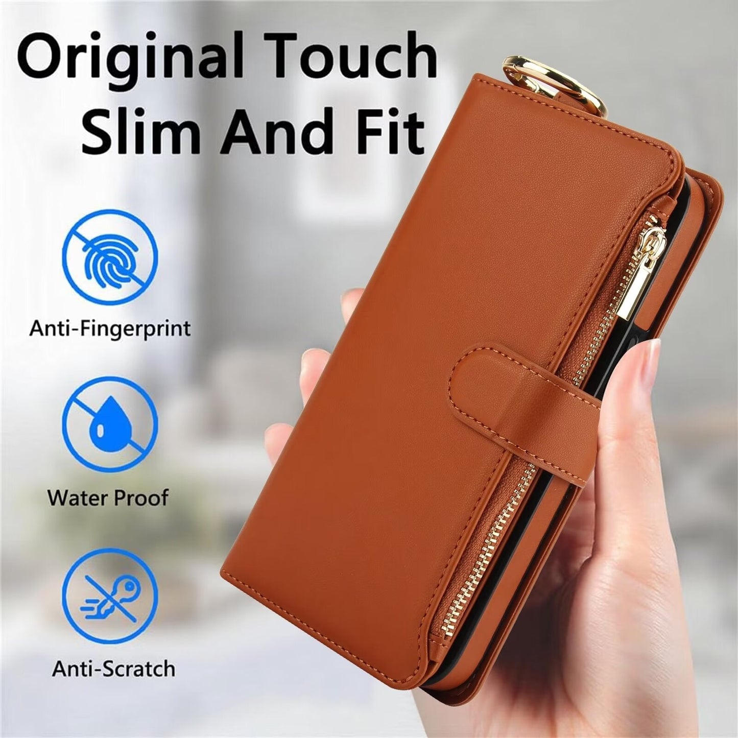 Multi Functional Wallet Case For Samsung Galaxy S24 S23 22 21 20 Ultra Plus G26 - LeatherWalletCase