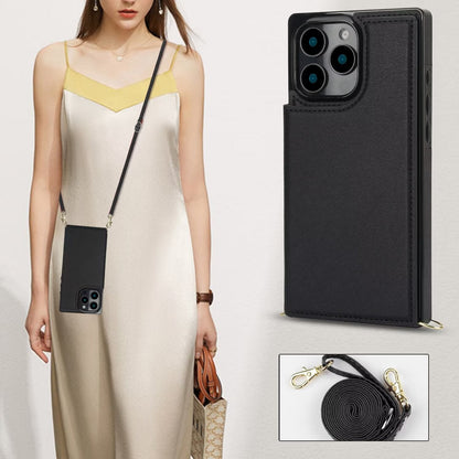 RFID Block Magnet Card Slot Strap Case For iPhone 16 15 14 13 12 11 PRO MAX C22 - LeatherWalletCase