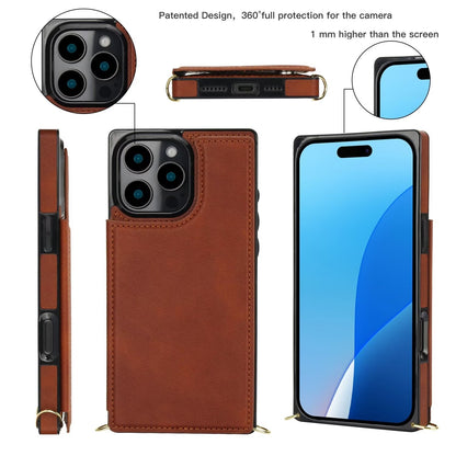 RFID Block Magnet Card Slot Strap Case For iPhone 16 15 14 13 12 11 PRO MAX C23 - LeatherWalletCase
